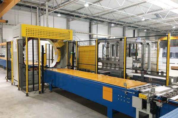 Sandwich panel production line wrapping machine - 1first srl