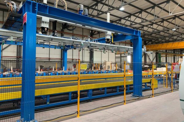 Rockwool sandwich panel production line cooling and handling – 1first srl